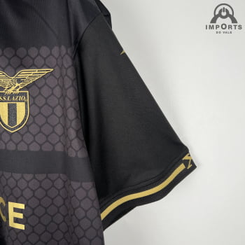 Camisa Lazio 23/24 Versão Torcedor Ed. Especial Preta + Personalização Grátis