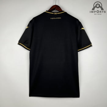 Camisa Lazio 23/24 Versão Torcedor Ed. Especial Preta + Personalização Grátis