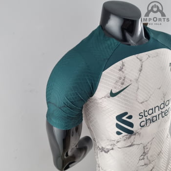 Camisa Liverpool 22/23 Ed. Concept Versão Jogador - Branca/verde