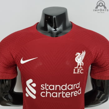 Camisa Liverpool I 22/23 Versão Jogador + Personalização Grátis
