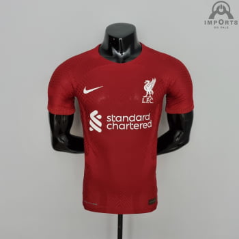 Camisa Liverpool I 22/23 Versão Jogador + Personalização Grátis 