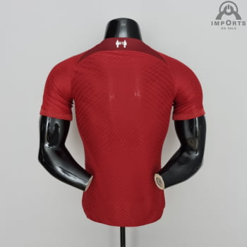 Camisa Liverpool I 22/23 Versão Jogador + Personalização Grátis