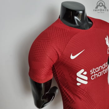 Camisa Liverpool I 22/23 Versão Jogador + Personalização Grátis