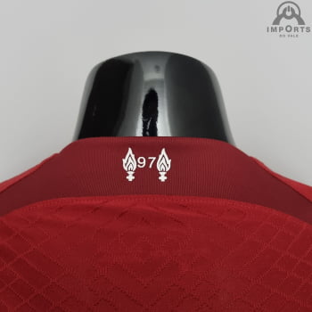 Camisa Liverpool I 22/23 Versão Jogador + Personalização Grátis