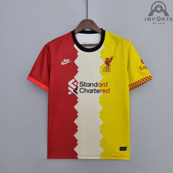 Camisa Liverpool 22/23 Treino - Tricolor 