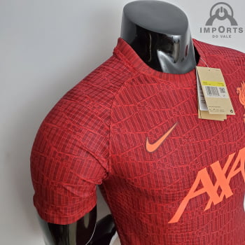 Camisa Liverpool 22/23 Versão Jogador Treino - Vermelho