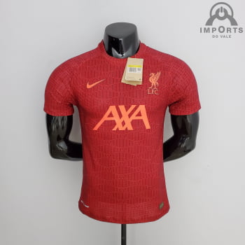 Camisa Liverpool 22/23 Versão Jogador Treino - Vermelho