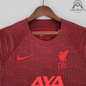 Camisa Liverpool 22/23 Versão Torcedor Treino - Vermelha