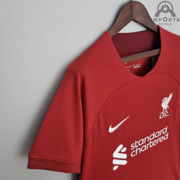 Camisa Liverpool I 22/23 Versão Torcedor + Personalização Grátis