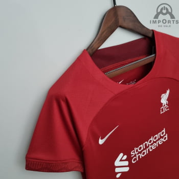 Camisa Liverpool l 22/23 Versão Feminina + Personalização Grátis
