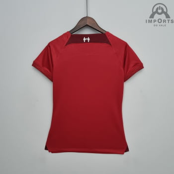 Camisa Liverpool l 22/23 Versão Feminina + Personalização Grátis