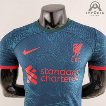 Camisa Liverpool lll 22/23 Versão Jogador + Personalização Grátis