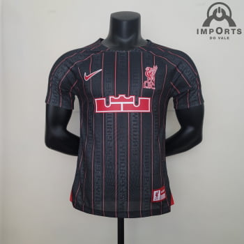 Camisa Liverpool x Lebron James 23/24 Versão Jogador + Personalização Grátis