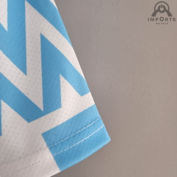 Camisa Manchester City 22/23 Versão Torcedor Pré-Jogo - Azul/branco