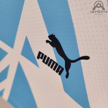 Camisa Manchester City 22/23 Versão Torcedor Pré-Jogo - Azul/branco