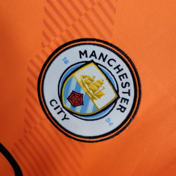 Camisa Manchester City 23/24 Goleiro Personalização Grátis - Laranja Camisa Manchester City 23/24 Goleiro Personalização Grátis - Laranja