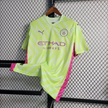 Camisa Manchester City 23/24 Goleiro Personalização Grátis - Verde