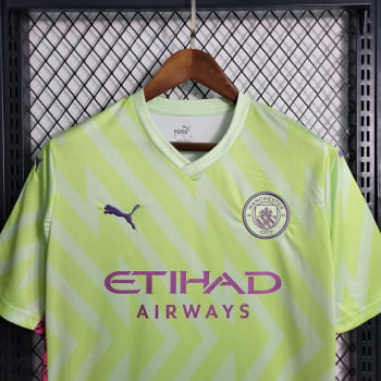 Camisa Manchester City 23/24 Goleiro Personalização Grátis - Verde