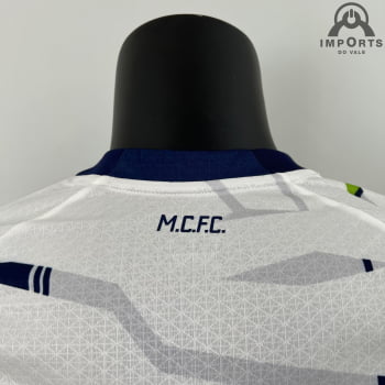 Camisa Manchester City 23/24 Versão Jogador Ed. Especial Branca + Personalização Grátis