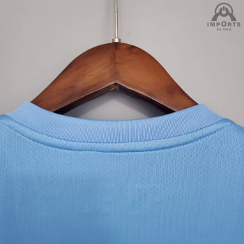 Camisa Manchester City I 21/22 Versão Feminina + Personalização Grátis