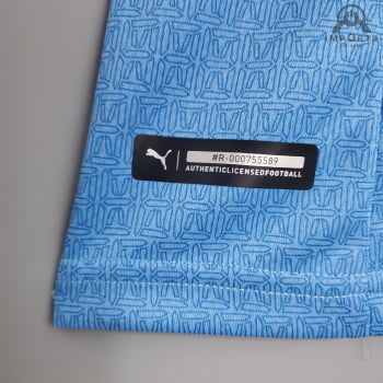 Camisa Manchester City I 21/22 Versão Feminina + Personalização Grátis