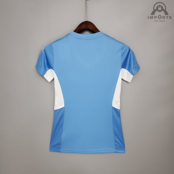 Camisa Manchester City I 21/22 Versão Feminina + Personalização Grátis