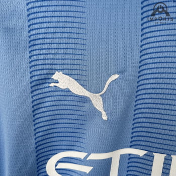 Camisa Manchester City I 23/24 Versão Feminina + Personalização Grátis
