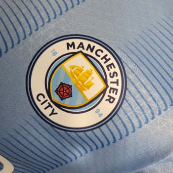 Camisa Manchester City I 23/24 Versão Jogador + Personalização Grátis 