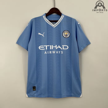 Camisa Manchester City I 23/24 Versão Torcedor + Personalização Grátis