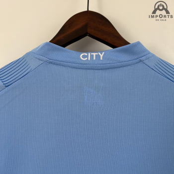 Camisa Manchester City I 23/24 Versão Torcedor + Personalização Grátis
