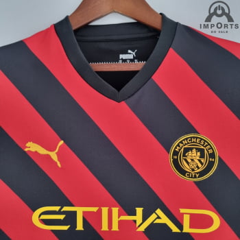 Camisa Manchester City II 22/23 Versão Torcedor + Personalização Grátis