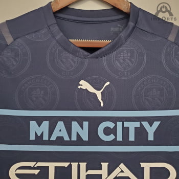 Camisa Manchester City III 21/22 Versão Torcedor + Personalização Grátis