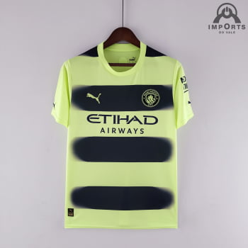 Camisa Manchester City III 22/23 Versão Torcedor + Personalização Grátis Camisa Manchester City III 22/23 Versão Torcedor + Personalização Grátis