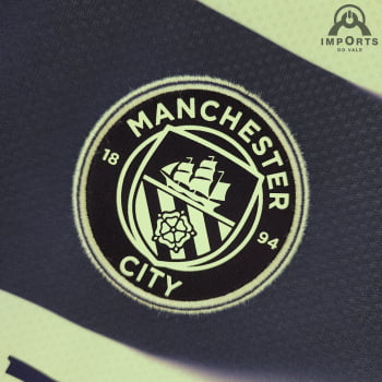 Camisa Manchester City III 22/23 Versão Torcedor + Personalização Grátis Camisa Manchester City III 22/23 Versão Torcedor + Personalização Grátis