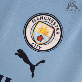 Camisa Manchester City l 22/23 Versão Torcedor + Personalização Grátis 