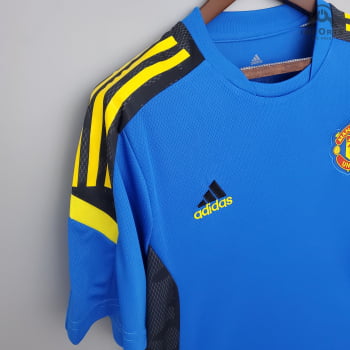 Camisa Manchester United 21/22 Treino - Azul