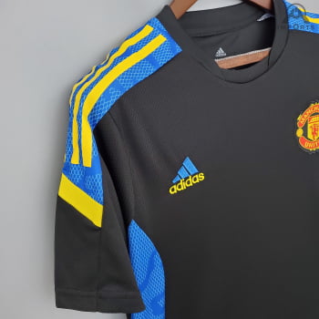 Camisa Manchester United 21/22 Treino - Preto