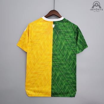 Camisa Manchester United 21/22 Treino - Verde/amarelo