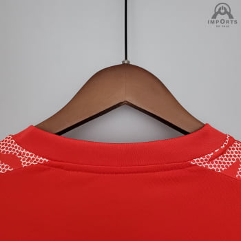 Camisa Manchester United 21/22 Treino - Vermelho
