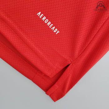 Camisa Manchester United 21/22 Treino - Vermelho