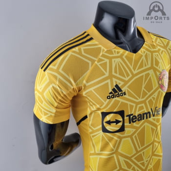 Camisa Manchester United 22/23 Versão Jogador Goleiro + Personalização Grátis