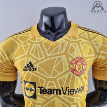 Camisa Manchester United 22/23 Versão Jogador Goleiro + Personalização Grátis