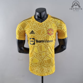Camisa Manchester United 22/23 Versão Jogador Goleiro  + Personalização Grátis 