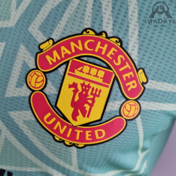 Camisa Manchester United 22/23 Versão Jogador Goleiro Verde + Personalização Grátis