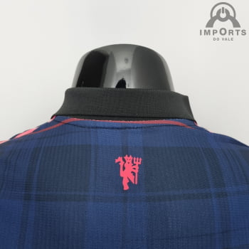 Camisa Manchester United 22/23 Versão Jogador Clássica Azul Royal + Personalização Grátis 