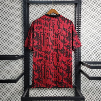 Camisa Manchester United 23/24 Treino - Vermelha/preta 