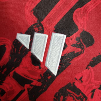 Camisa Manchester United 23/24 Treino - Vermelha/preta 