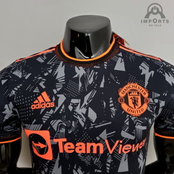Camisa Manchester United 22/23 Versão Jogador - Concept Black