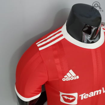 Camisa Manchester United I 21/22 Versão Jogador + Personalização Grátis