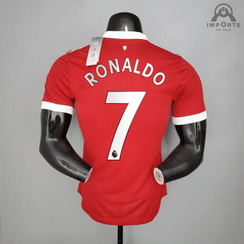 Camisa Manchester United I 21/22 Versão Jogador + Personalização Grátis